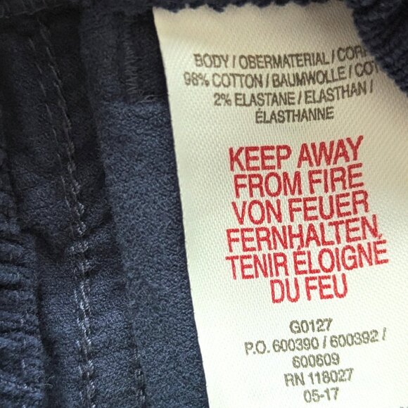 Mini Boden Pull-on Stretch College Navy Corduroy Pants - Size 3Y - Picture 5 of 6